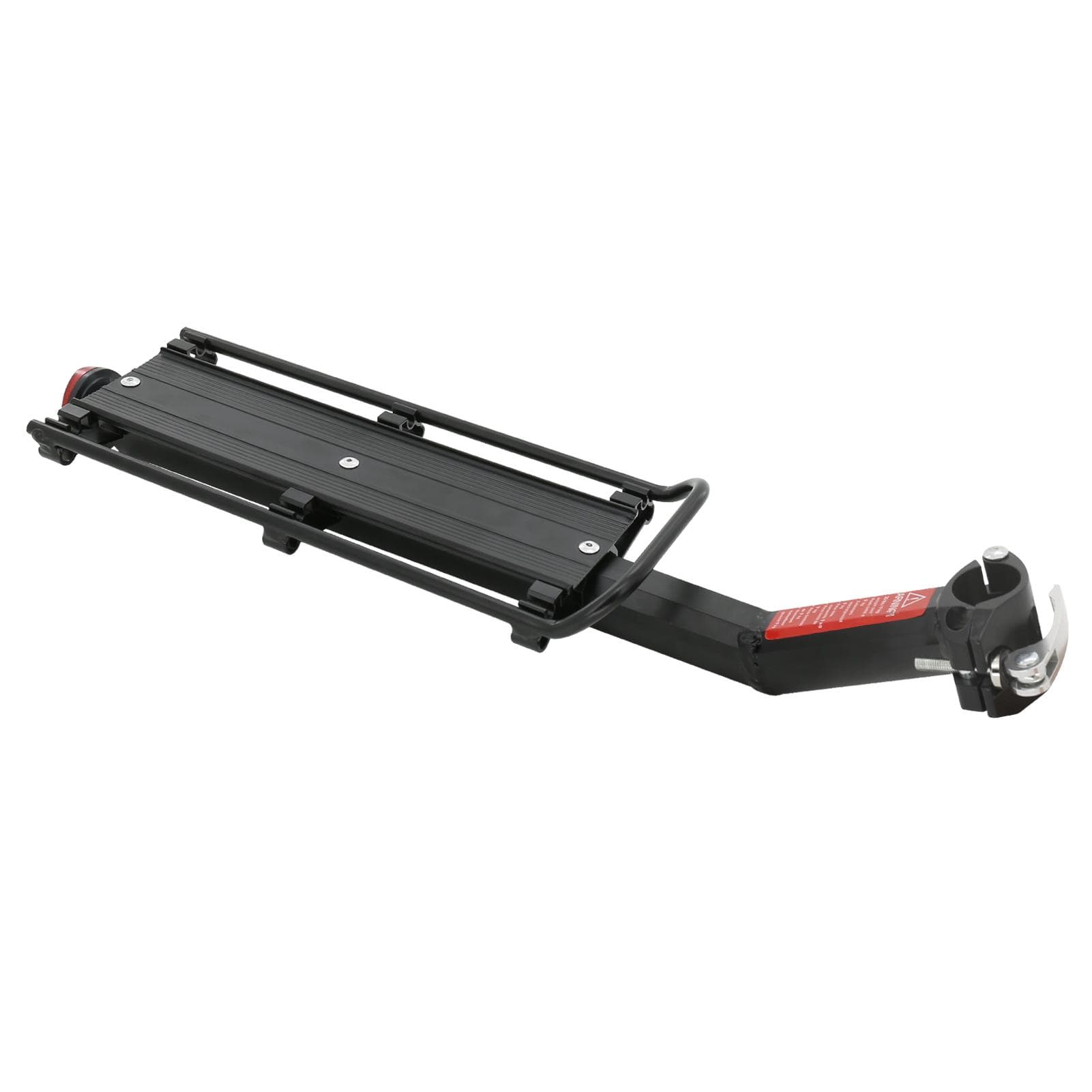 Bike Cargo Rack Rear Bike Rack Quick Release Cycling Aluminium Alloy Luggage Carrier Racks with Reflector black