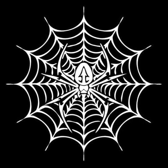 Spider Web Style Window Sticker Car Body Decal Reflective Decor Accessories white