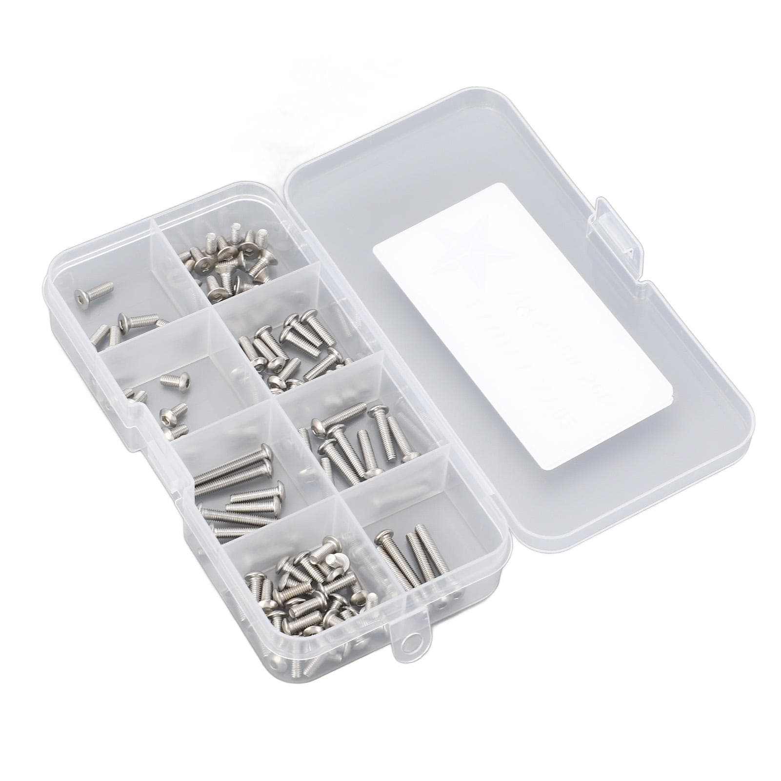 101 Pcs RC Car Hex Screw Set Stainless Steel M3 RC Screw Assortment Kit for XV 02