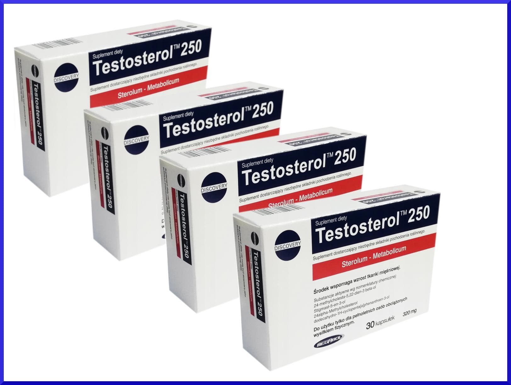 Megabol Testosterol 250 120 Capsules 120 Capsules (4 boxes)