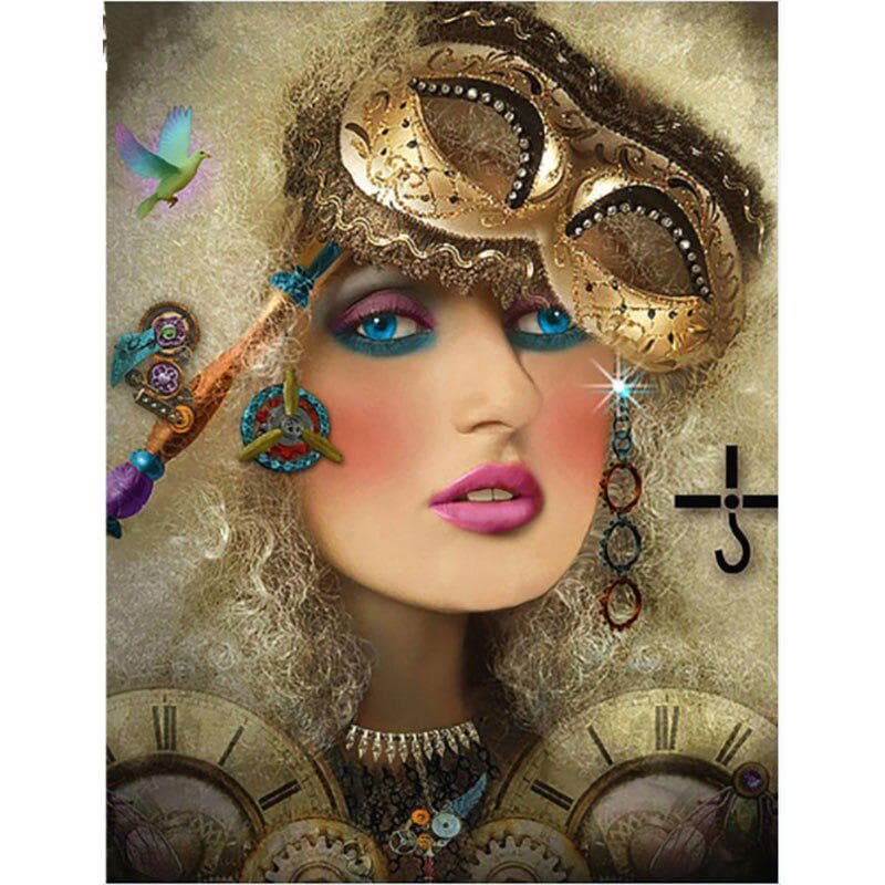 5D DIY Diamond Painting Beautiful lady Diamond Embroidery 20X30CM