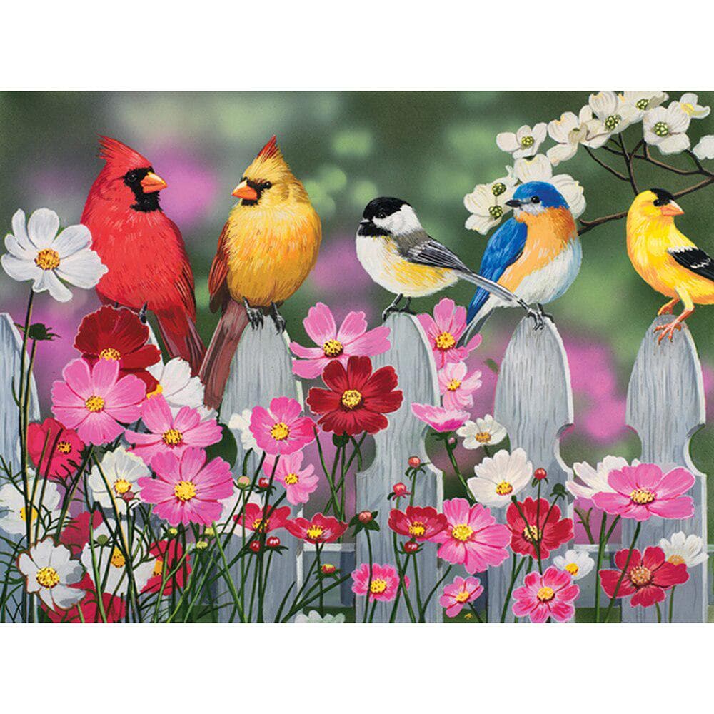 5D DIY Diamond Painting Full Round Drill Birds and Garden Diamond Embroidery Cross Stitch 20X30CM