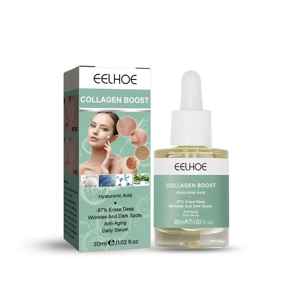 EELHOE 30ML Anti Aging Collagen Boost Face Serum Hyaluronic Acid Serum Remover Wrinkle Collagen Lifting Firming Tightens Essence 30ml