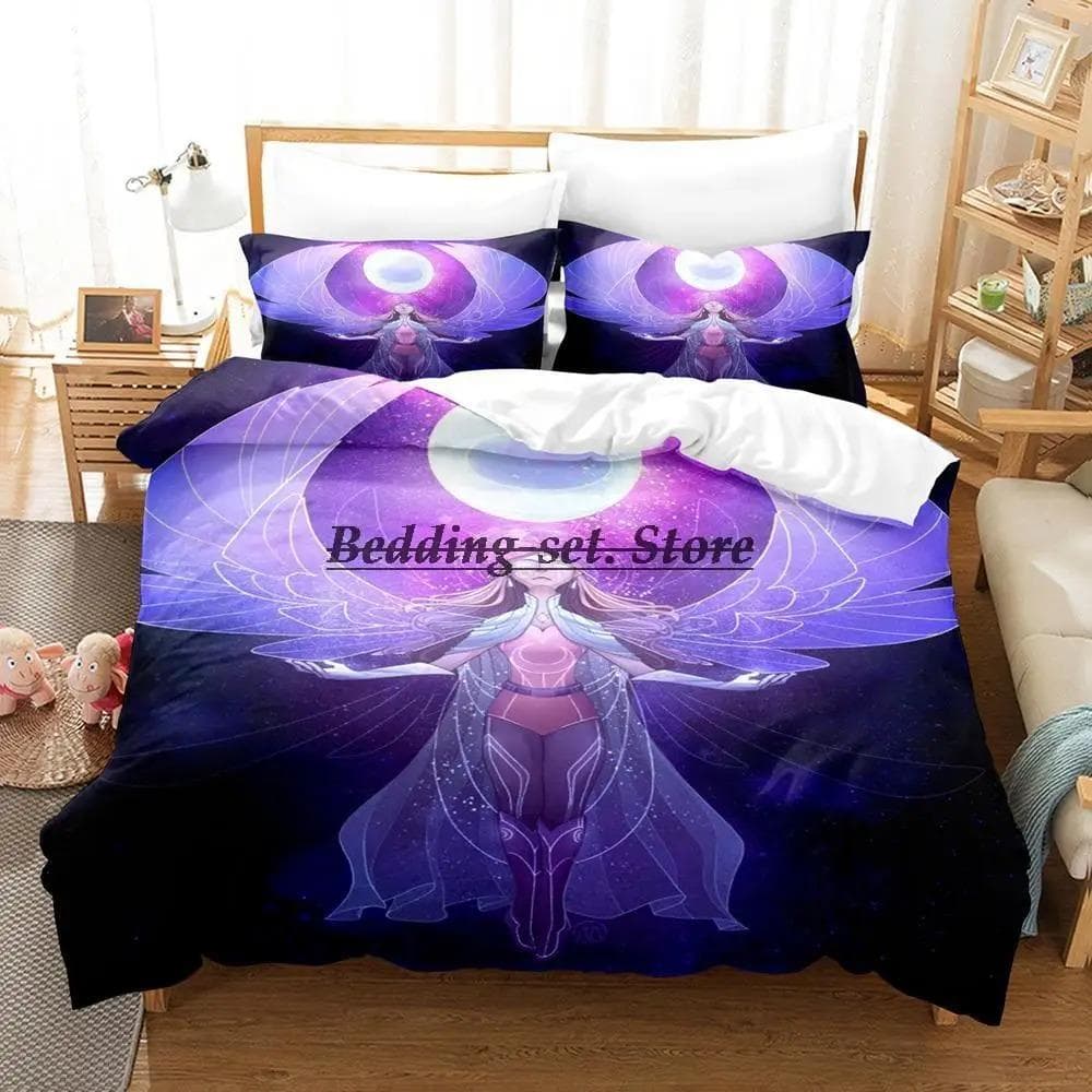 She Ra And The Princesses Of Power Bedding Set Single Twin Full Queen King Size Bed Set Bedroom Duvetcover Sets Anime US Twin 173x218cm