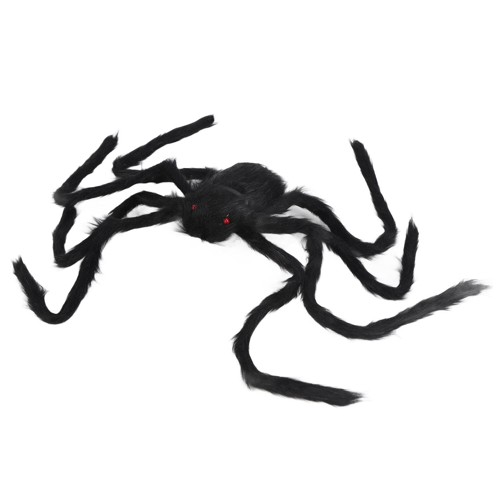Spiders Halloween Decor Terrible Reusable Black Giant Spider Halloween Decoration for Indoor 90cm / 35.4in