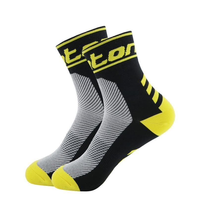 Breathable Sweat Absorbing Cycling Socks Men Women Outdoor Sport Socks black
