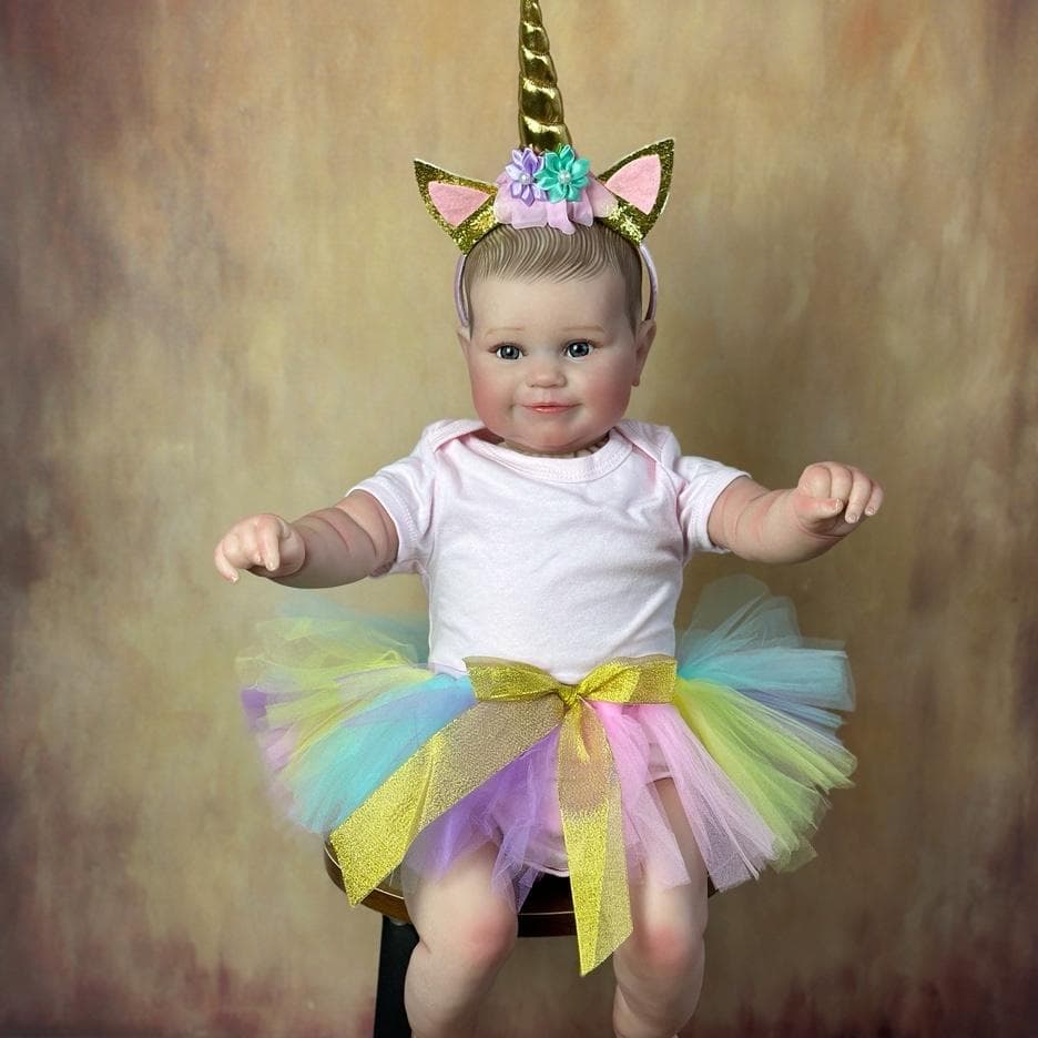 60 CM Reborn Baby 3D Paint Skin With Vein Cloth Body Maddie Doll Silicone Toy For Girl Princess Toddler Bebe Artist Collection same as picture