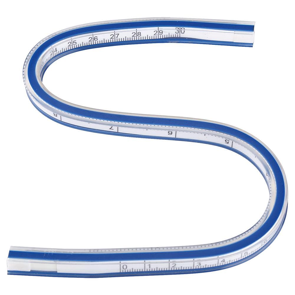 Flexible Curve Ruler Measurement Tool for Drawing Painting Graphics and Garment Design (30cm)