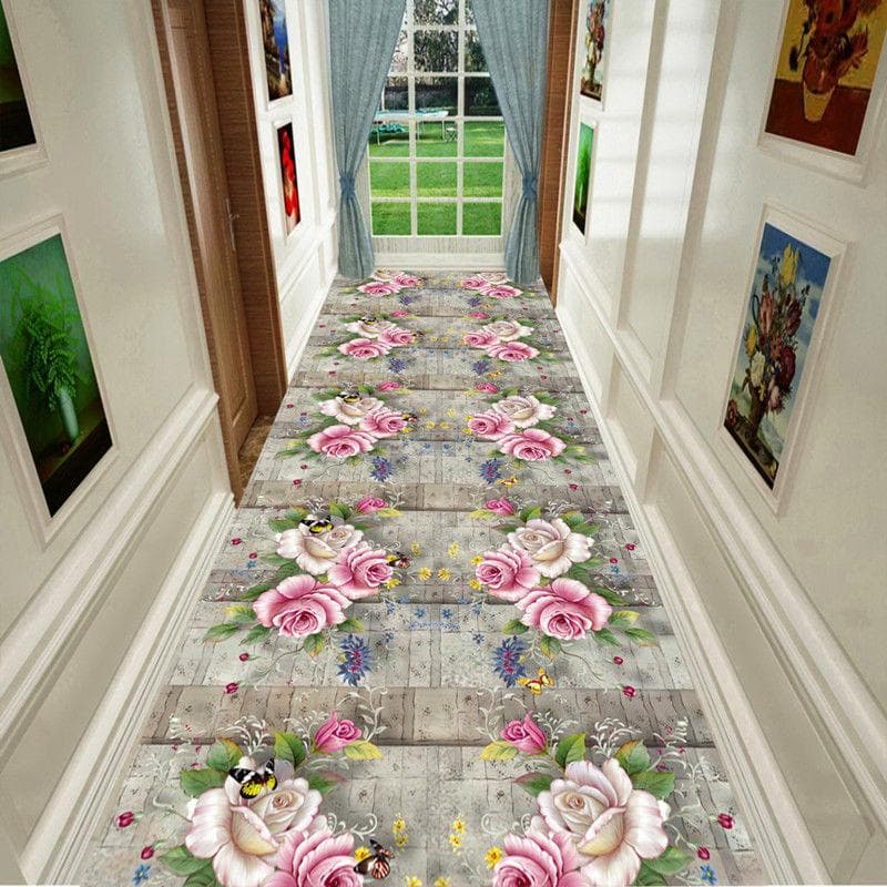 European Long Corridor Carpets for Hallway Living Room Decoration Home Anti-skid Entry Floor Mats Hotel Lobby Stairway Area Rugs 60x100cm