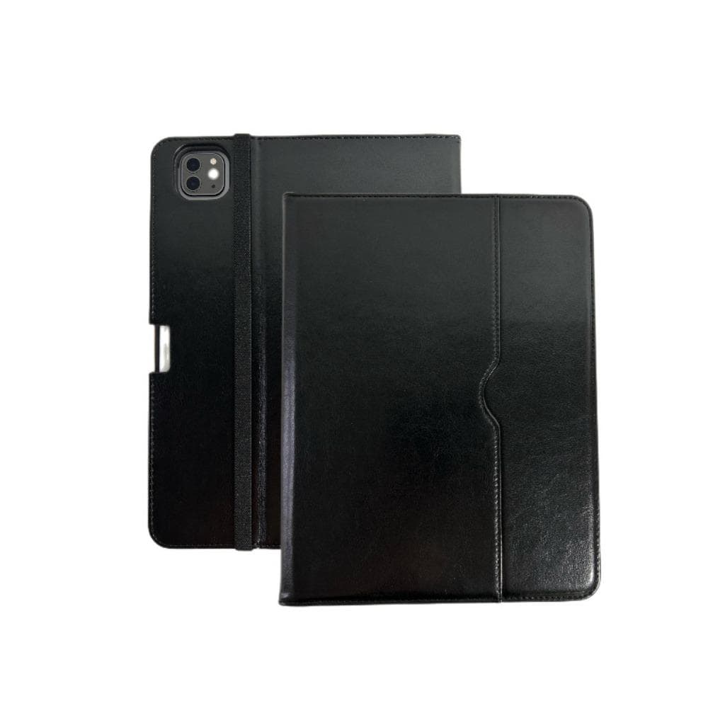 Premium Leather iPad Case 9.7-12.9 Inch Vintage Style with Pencil Slot Honeycomb Protection Cover for Tablet iPad9.7 black