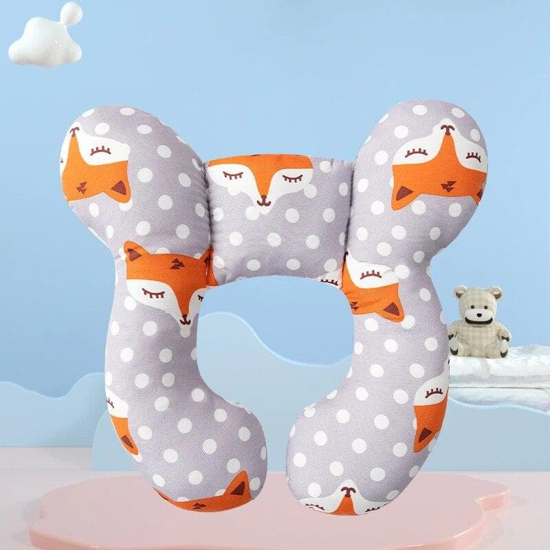Cartoon Children's U-shaped Pillow Cotton Soft Baby Pillow Travel Car Seat Head Protector Pillow Baby Stroller Pillow