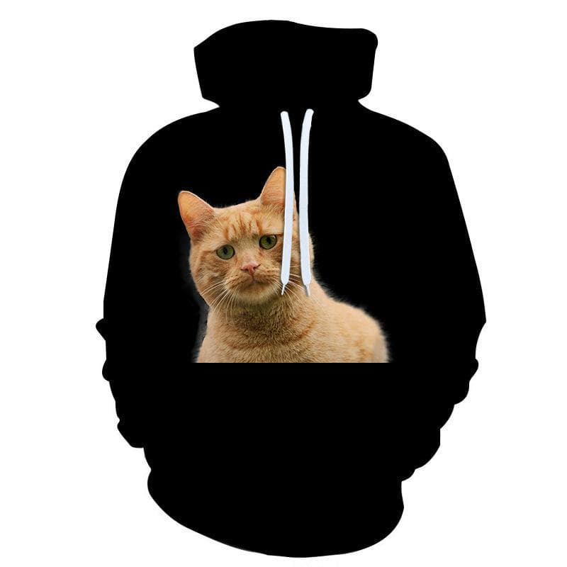 New Fashion Cat Hoodies 3D Animal Cat Printed Hoodie Casual Men Women Hooded Pullovers 4XL