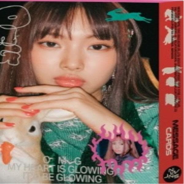 NEWJEANS - 1ST SINGLE 'OMG' MESSAGE CARD VER. [Random Version] HYEIN