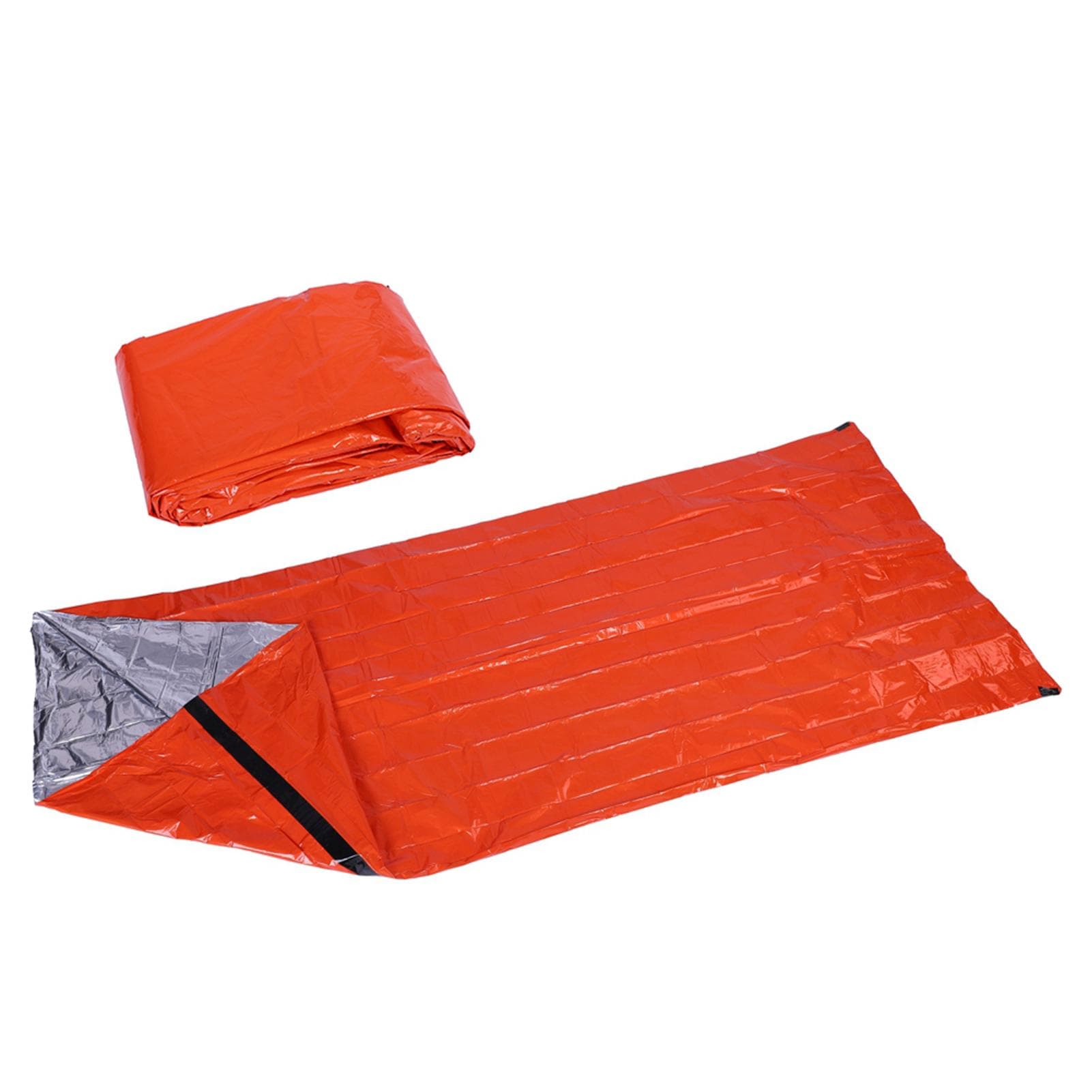 Reusable Emergency Sleeping Bag Thermal Waterproof Survival Camping Travel Orange