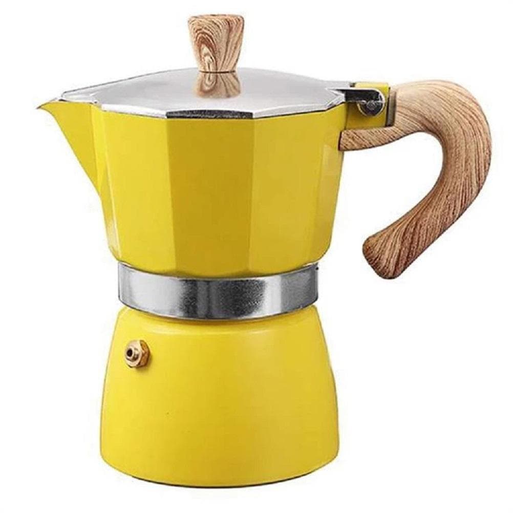150ML/300ML Portable Aluminum Italian Style Espresso Maker Moka Pot Coffee Maker Household Mocha L(for 6.5-9kg)