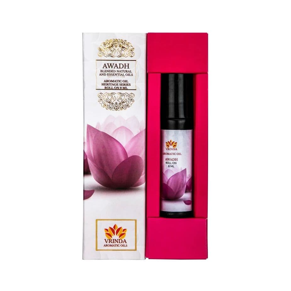 Oil Roller Awadh (8 ml), Awadh Aromatic Oil Roller Bottle, Vrindaam 10.5875