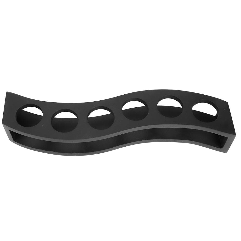 Black Wooden Wine Glass Rack Cup Holders Stand for Home Bar Restaurant Wedding Use(Black SShaped 6