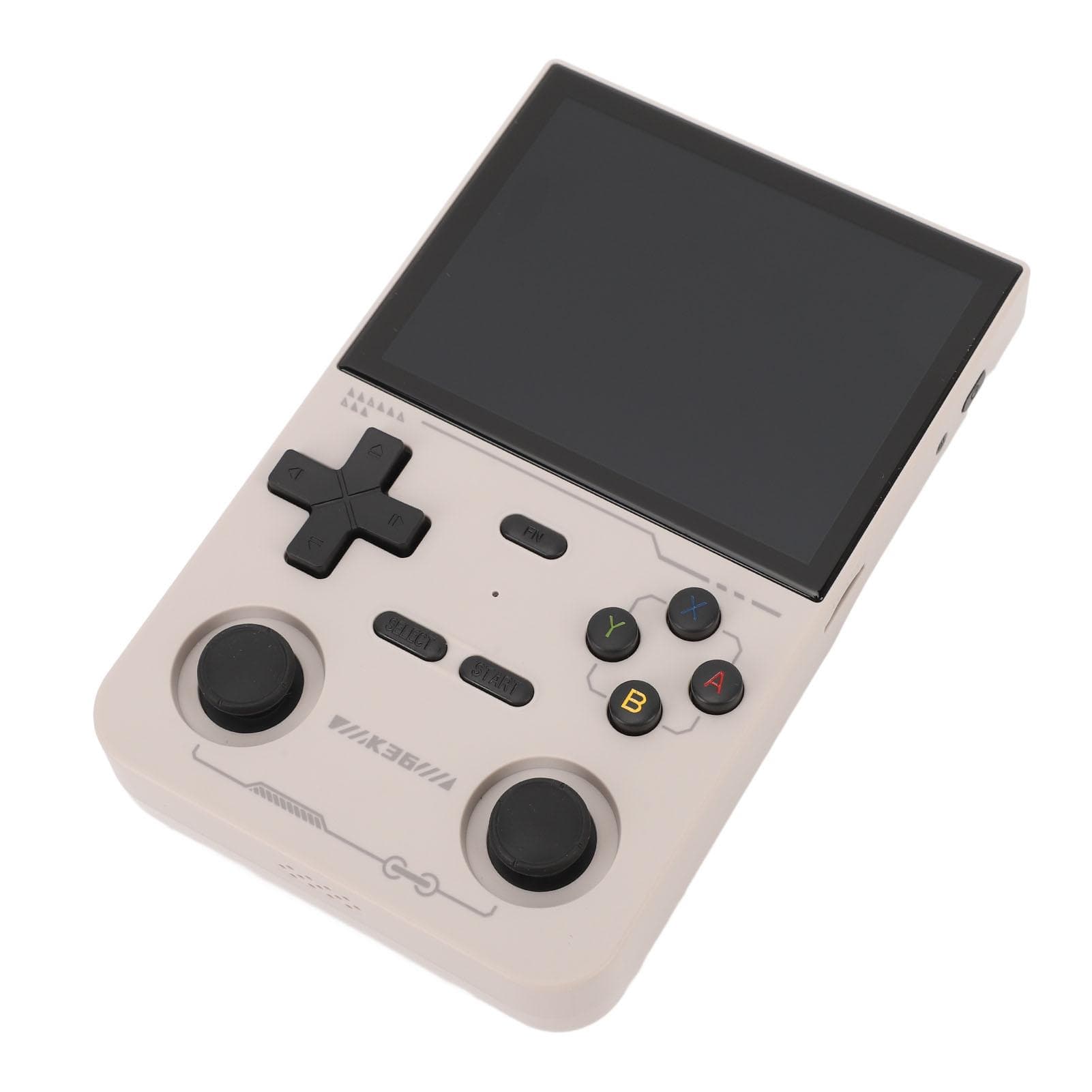 Handheld Game Console Dual 3D Joystick 3.5 Inch IPS Color Screen Open Source Retro Gaming Console white