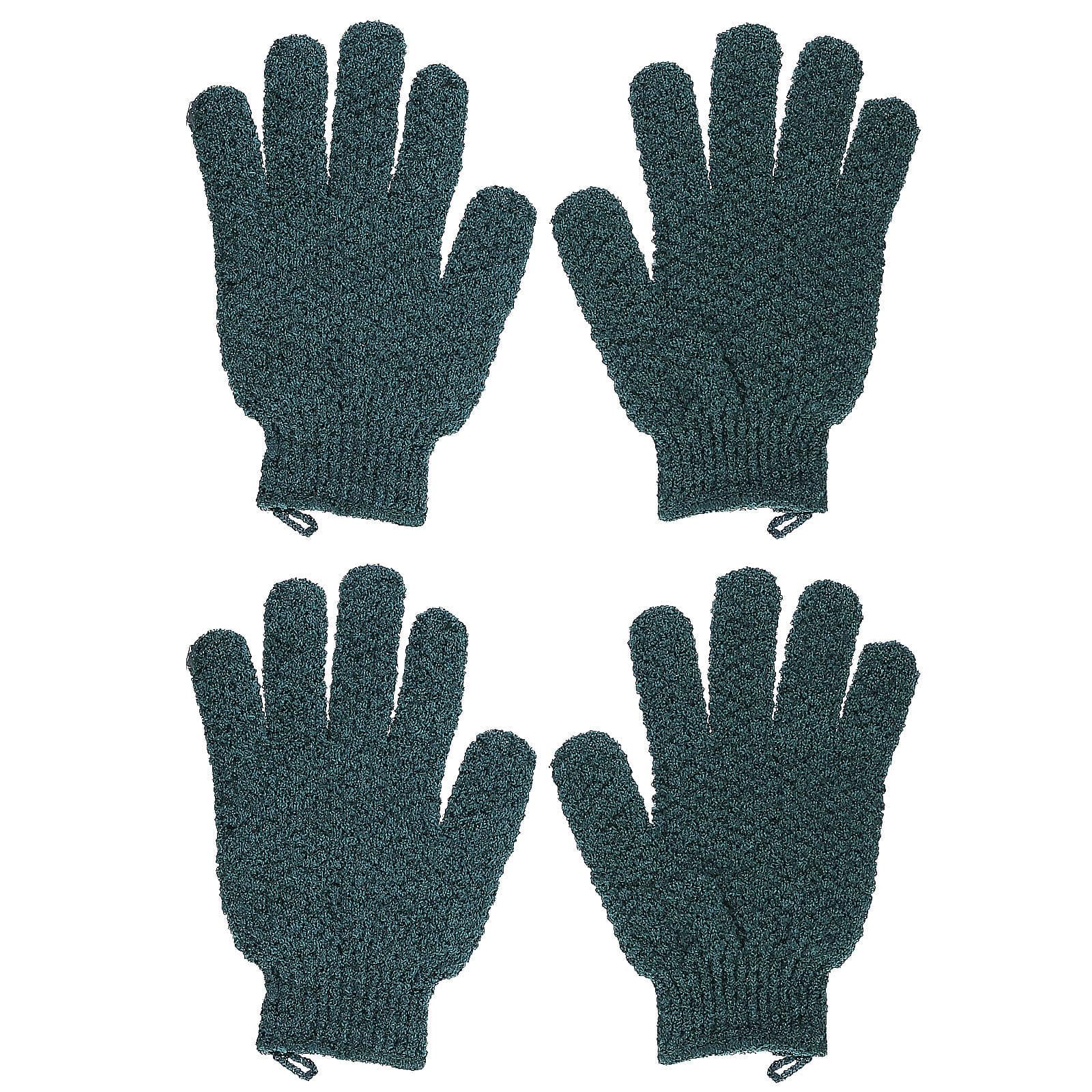 Beauty By Earth, Exfoliating Gloves, Regular Exfoliation, Green, 2 Pairs