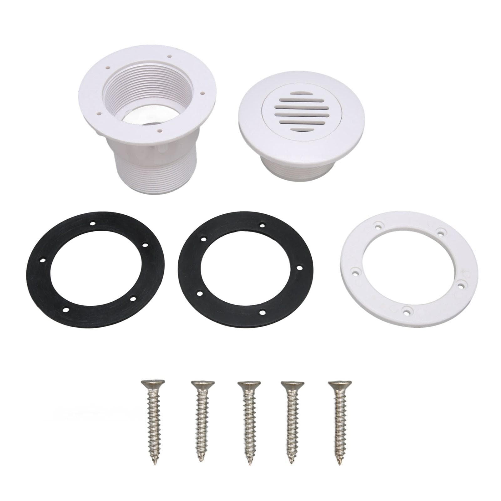 Pool Nozzle Replacement G2A Thread Wear Resistant Pool Outlet Nozzle with 5 Screws for Swimming