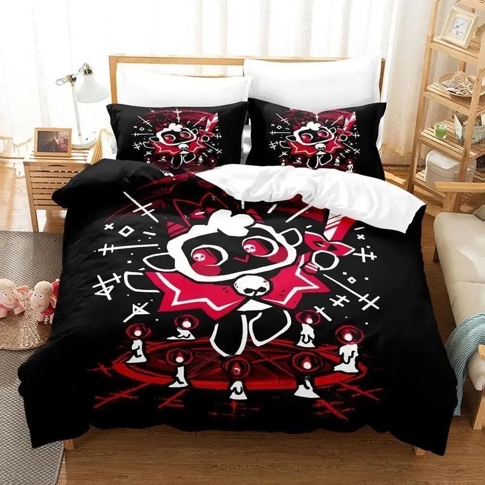 Cult Of The Lamb Bedding Set Single Twin Full Queen King Size Bed Adult Kid Bedroom Duvetcover 3D Print Anime Bed Sheet AU Double 180x210cm