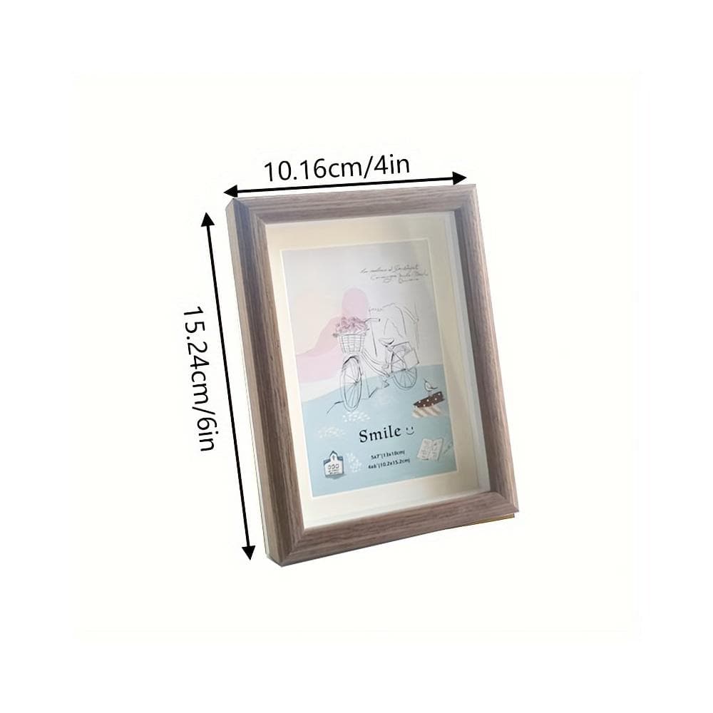1pc Wood Three-dimensional Hollow Picture Frame DIY Handmade Dried Flower Picture Frame Hollow Inspirational Picture Frame Creative Calligraphy Table Pack of 1