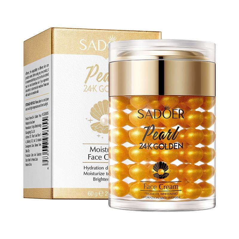 24K Gold Collagen Pearl Cream 60g SADOER Hydrating Moisturizing Cream 1