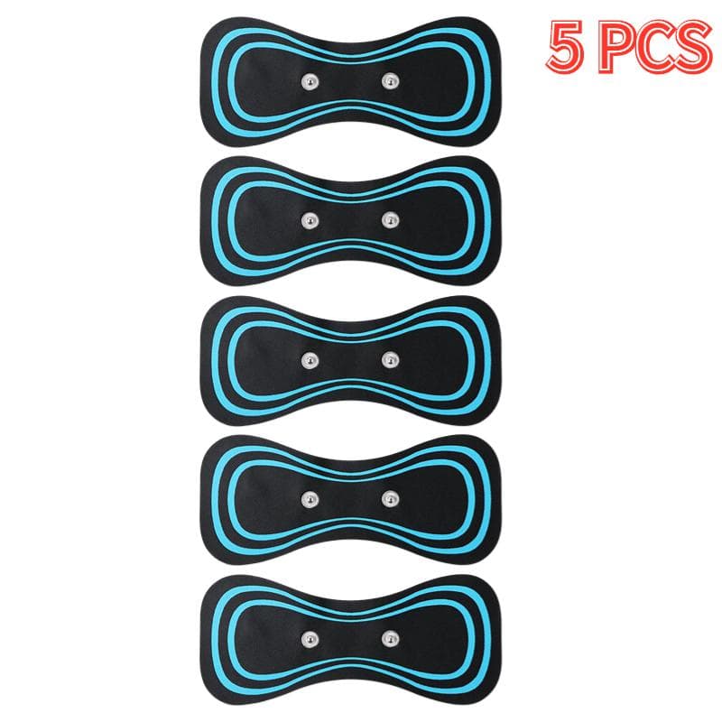 1-50P Gel Pads For Neck Massager EMS Muscle Massager Pulse Patches Back Stimulation Sticker Cervical Back Massage Massage Pain Relief Tools 5 PCS