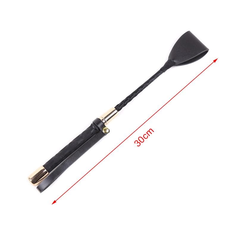 Riding Crop Durable Equestrian Training Pu Leather Lightweight With Handle Horse 30cm
