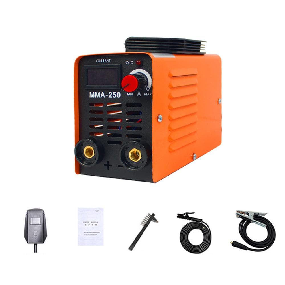 Portable Household Compact Welding Machine Inverter Arc Electric Welding Machine Current Adjustable EU Plug orange