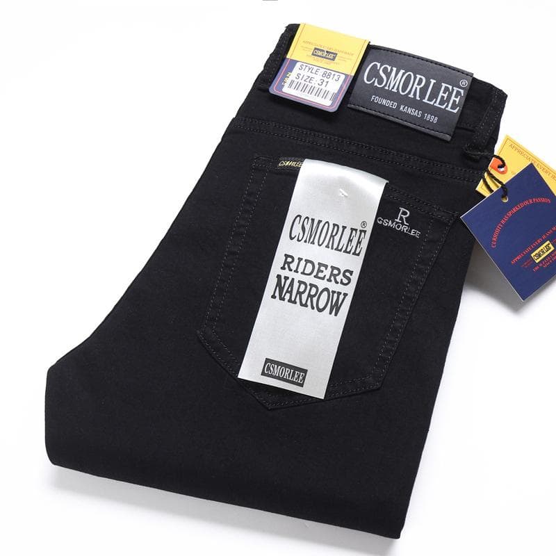 Jeans Men Straight Loose Elastic Slim Spring and Autumn Models Nostalgia Long Trousers Men Tide Trousers 28