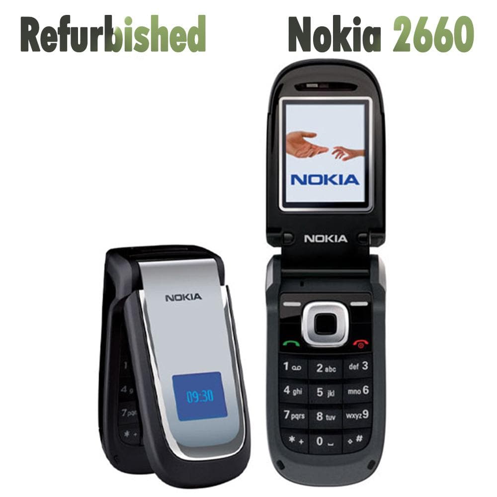 Refurbished Nokia Original Nokia 2660 Mobile Phone With 1 SIM Simple Set black