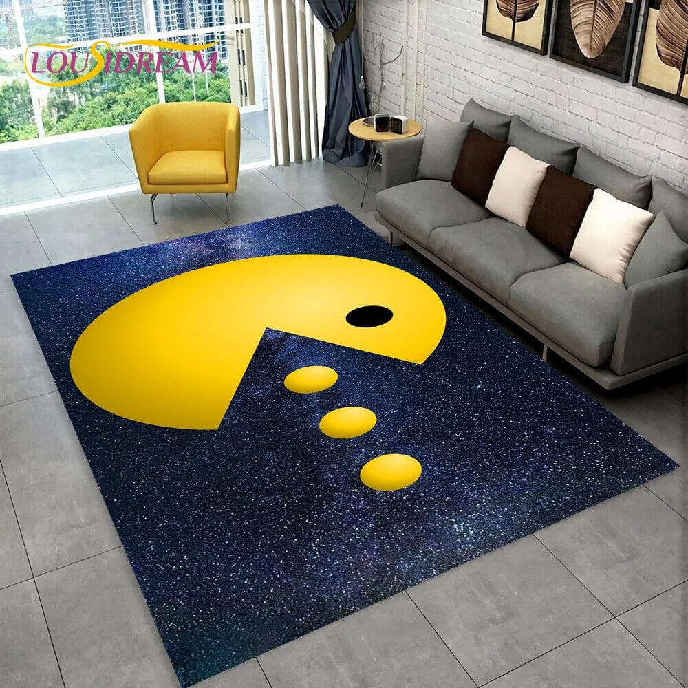 Pacman Retro Classics Game Gamer Area Rug,Carpet Rug for Home Living Room Children Bedroom Sofa Doormat Decor,Non-slip Floor Mat 40cm x 60cm