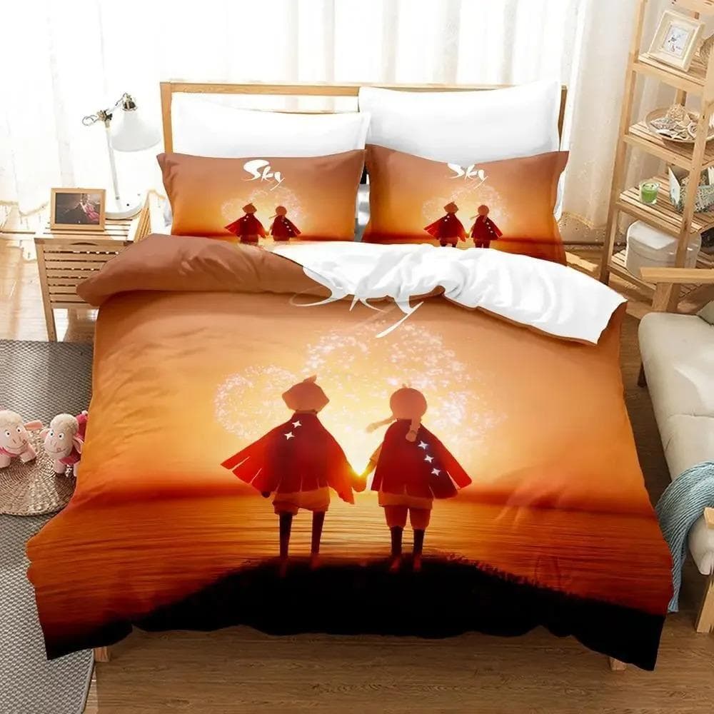 Game SkyChildren of the Light Bedding Sets exquisite bed supplies set duvet cover bed comforter set luxury birthday gift 135X200cm-2pcs