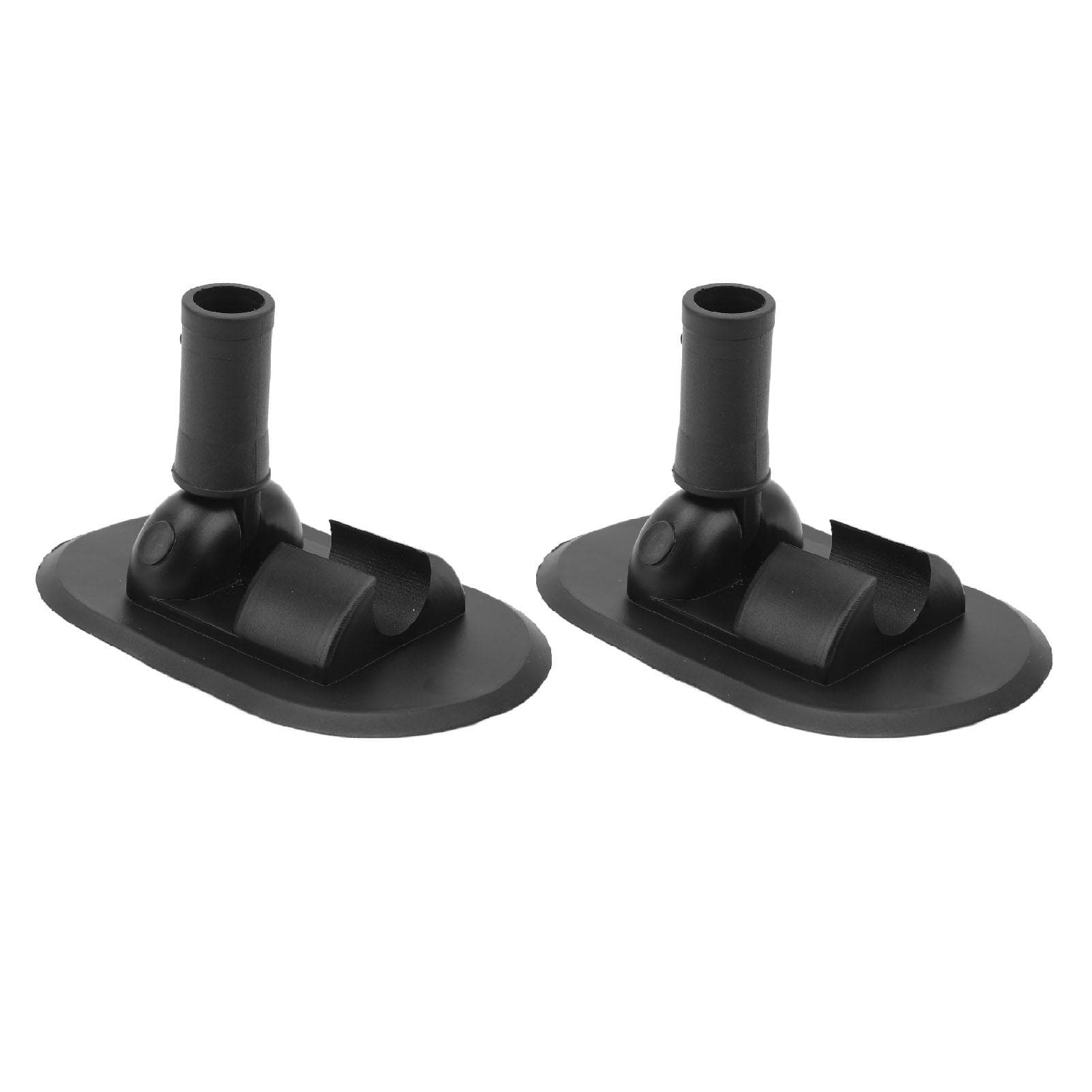 2PCS Inflatable Boat Tent Base PVC 180 Degree Rotation Kayak Canopy Mount Base for Rowing Boat