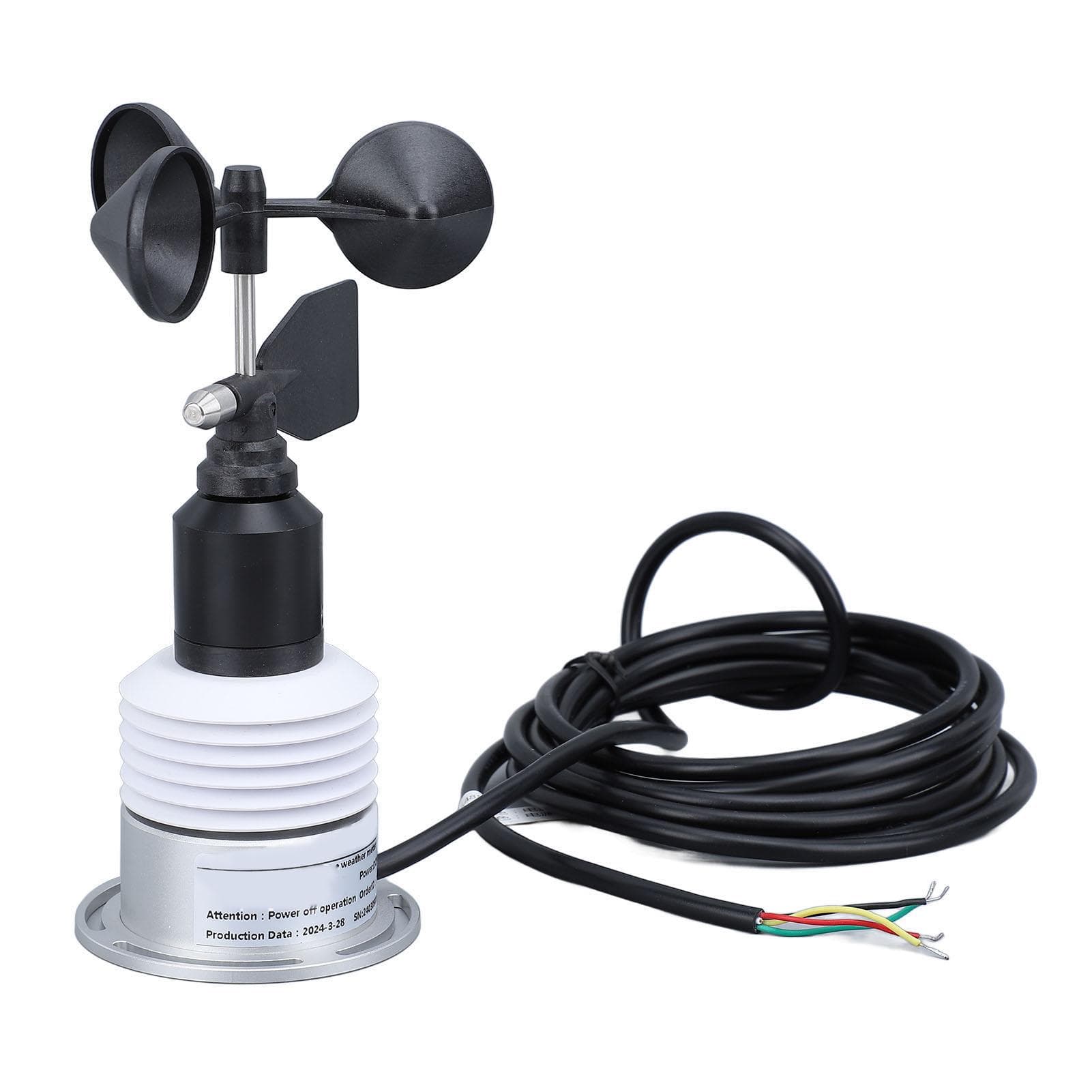 5 in 1 Weather Sensor with Cable Mini Temperature Humidity Wind Speed Direction Air Pressure