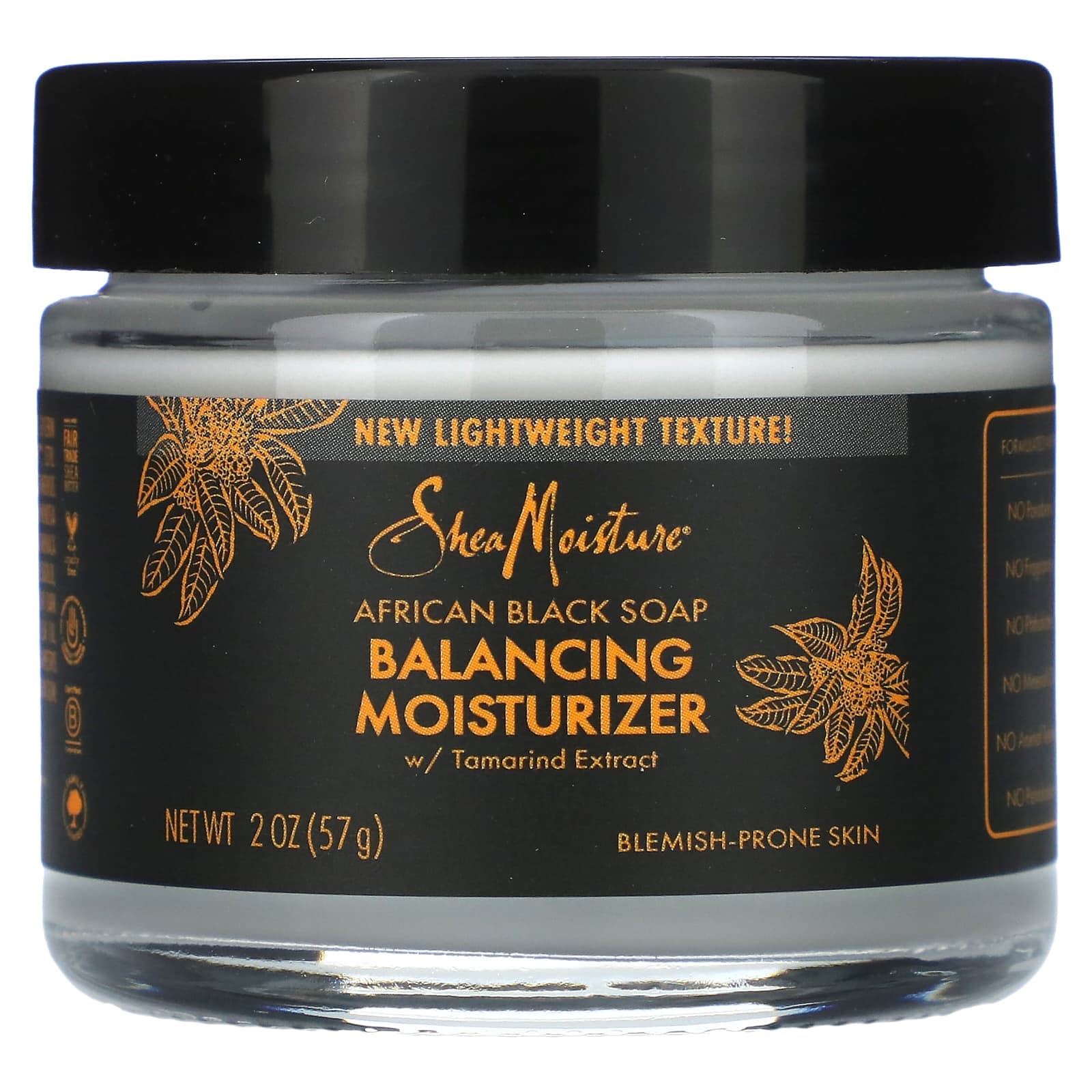 SheaMoisture, African Black Soap, Balancing Moisturizer, 57 g (2 oz)