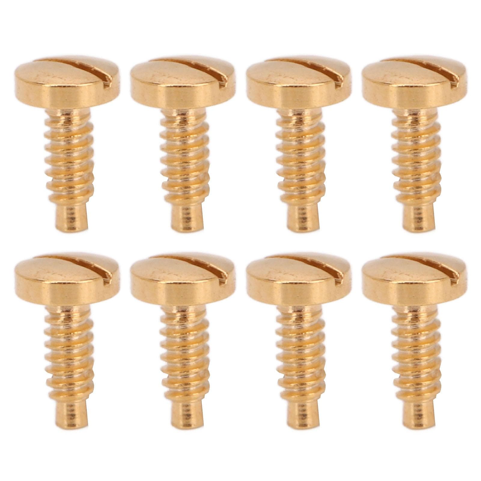 8pcs Watch Case Screw Stainless Steel Rustproof Wristwatch Screws for Watch Repairing Rose Gold gold