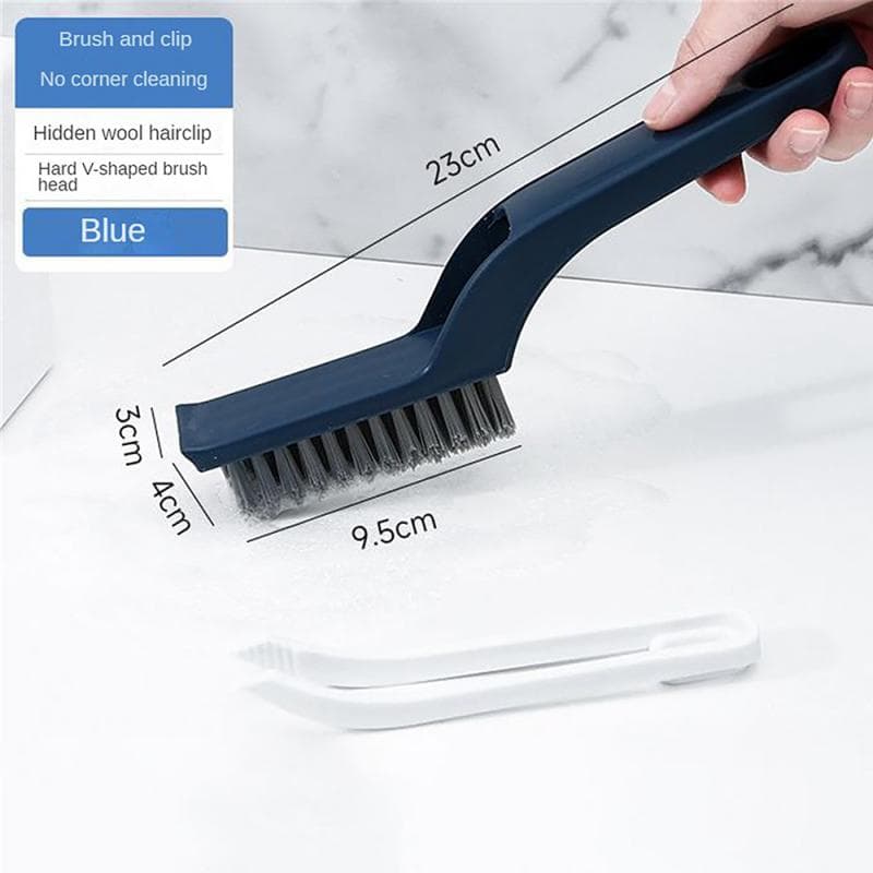 2-in-1Multipurpose Bathroom Tile Floor Gap Cleaning Brush Window Groove Brush Convenient Household Corner Cleaning Tools