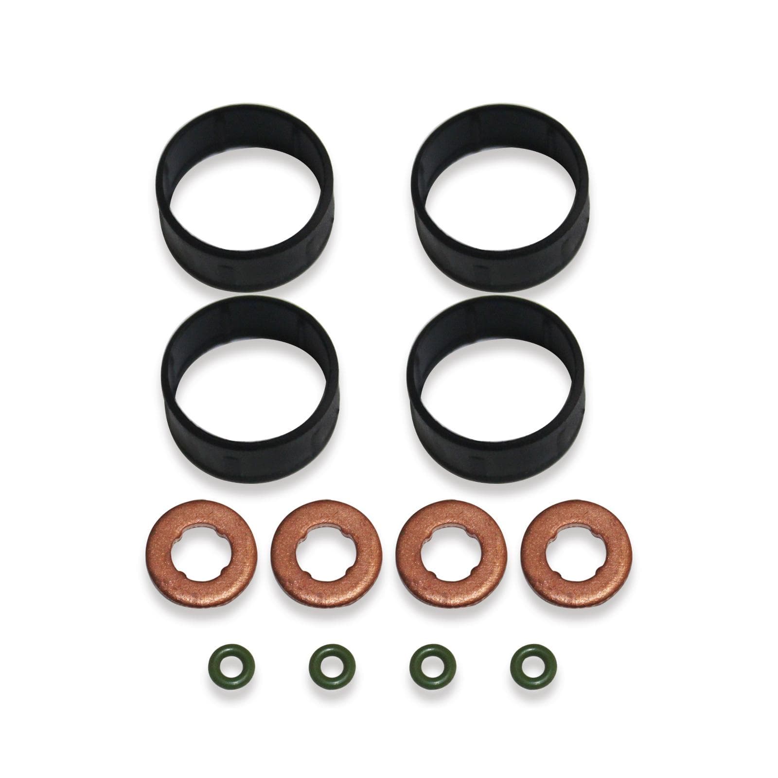 Fuel Injector Seal+Washer+O-ring Set Replacement for Ford Fiesta Fusion 1.4 TDCI 1204698 multicolour