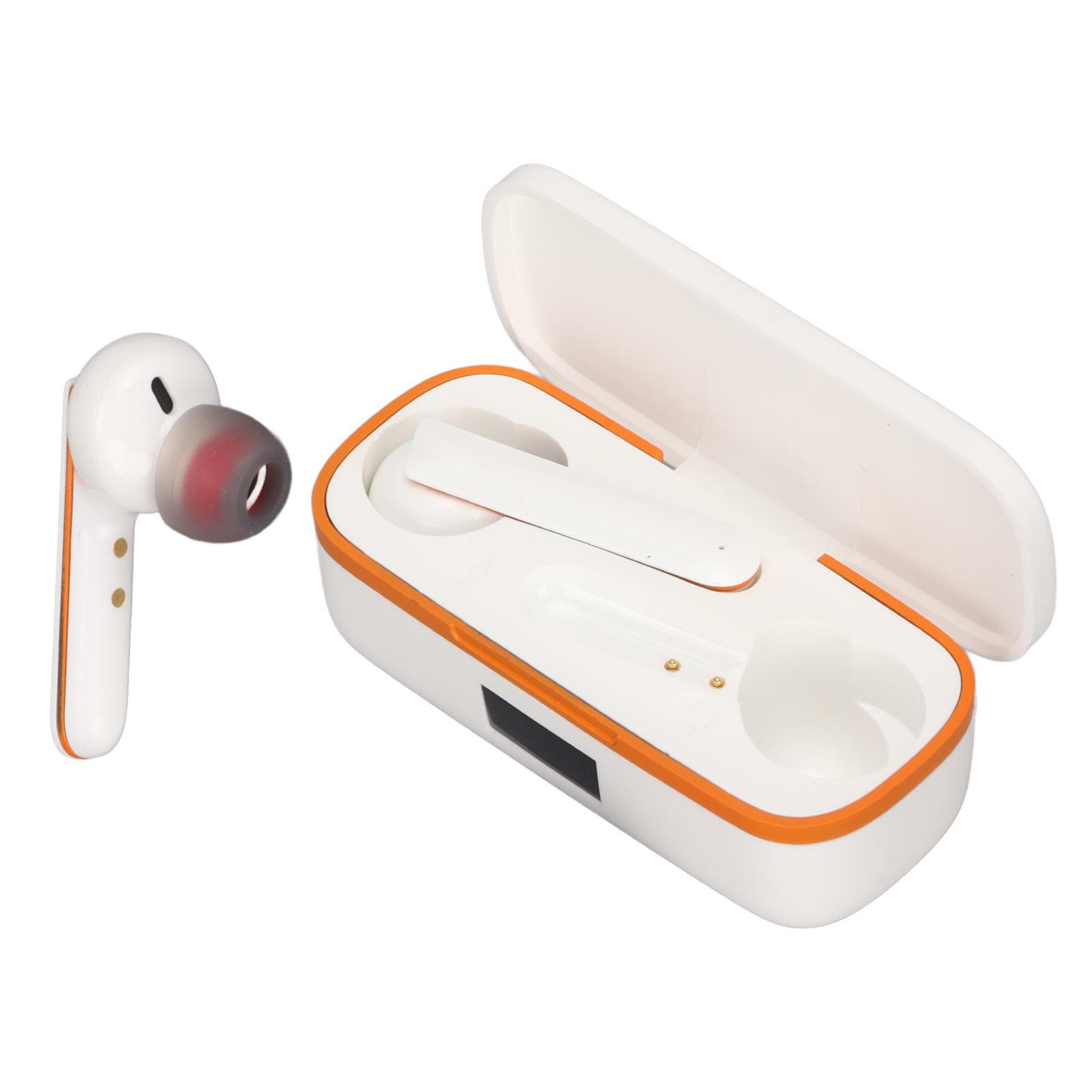 Bluetooth Earbuds Noise Reduction Waterproof HiFi Stereo Wireless Earphones with Charging Case for white