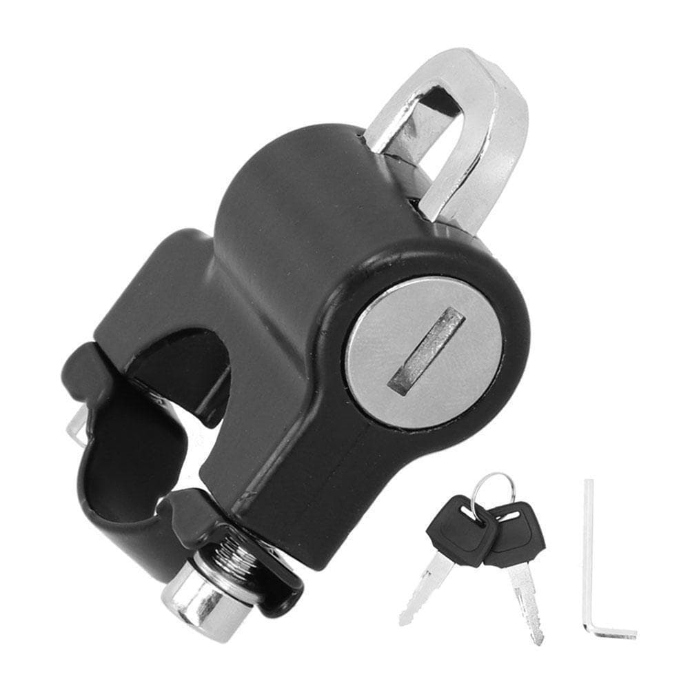 1Pcs Safety Helmet Lock Battery Car Universal Motorcycle Padlock Fixed Hook Locks Anti-theft Handle black