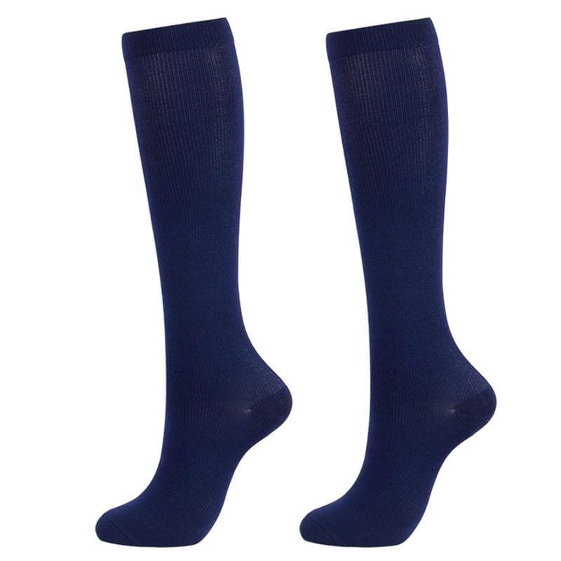1Pair Unisex Compression Long Socks Women Men Pressure Veins Leg Relief Pain Knee High Stockings S/M