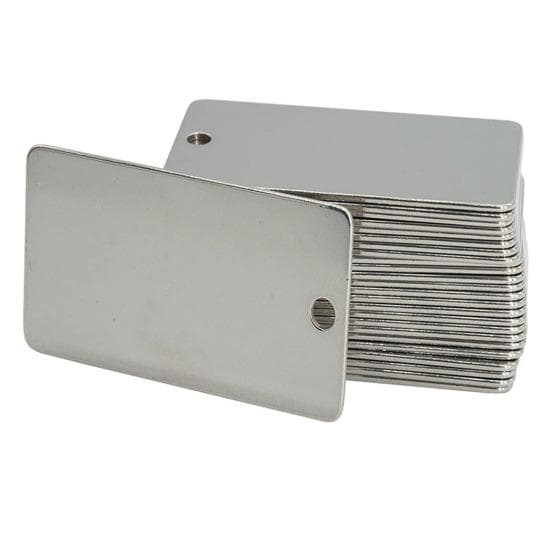 50Pcs Aluminum Tree Tags Metal Plant Labels Rustproof Anti-oxidation Waterproof Widely Used Outdoor Plant Markers Garden Accessories silver