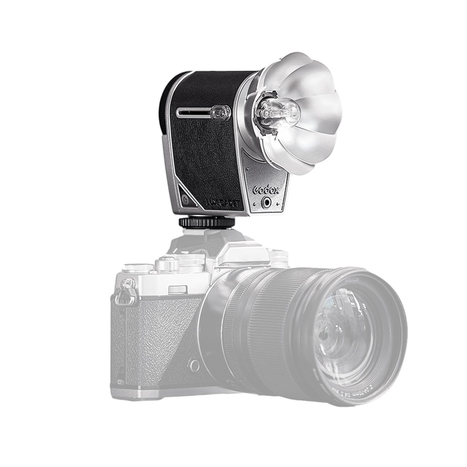 GODOX lux Cadet Retro Camera Flash GN10 6200K+/-300K Color Temperature Auto & Manual Flash Modes black
