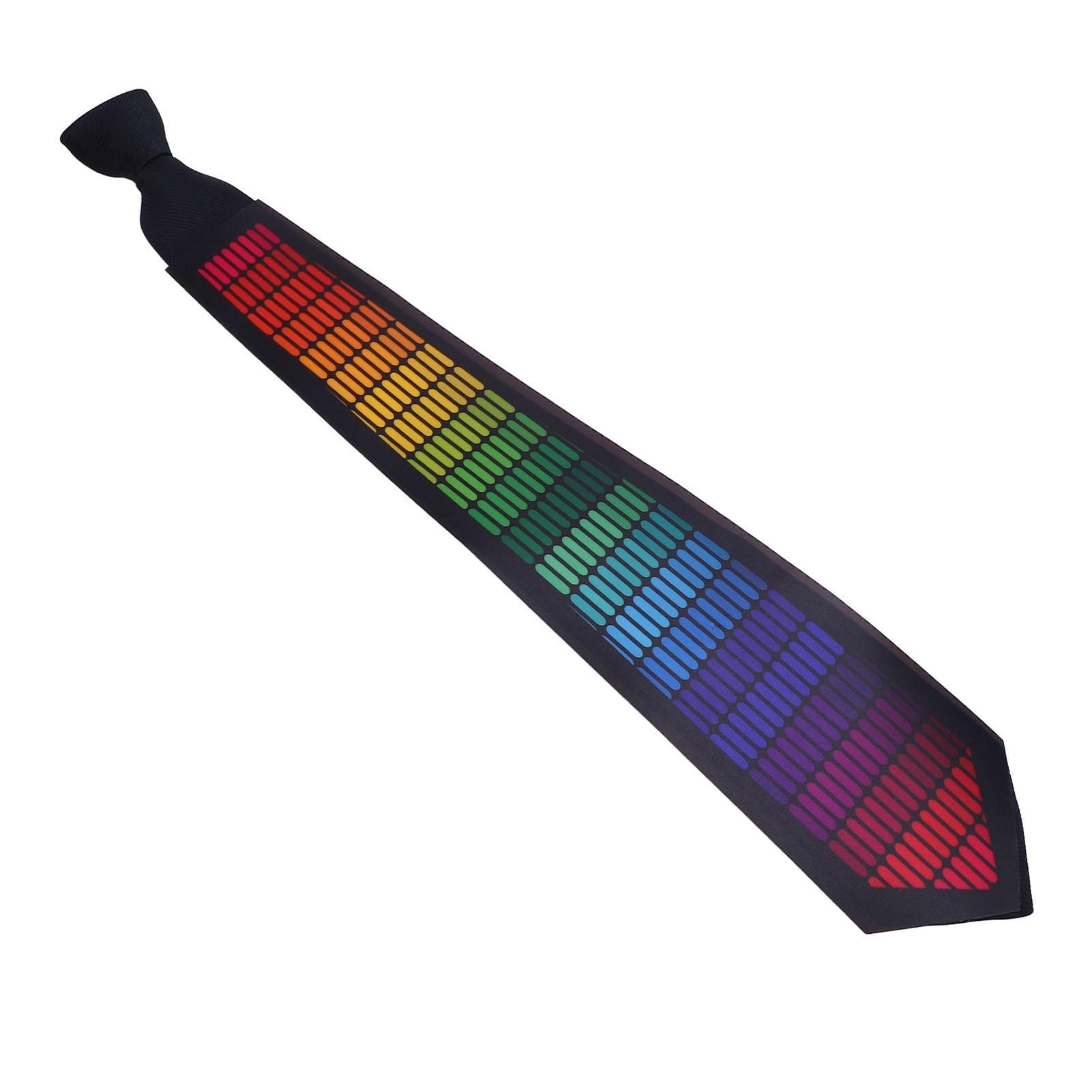 Sound Activated Light Up Tie LED Glow Party Clothes Outfits GXTA04 for Men Women DJs Bars Rave