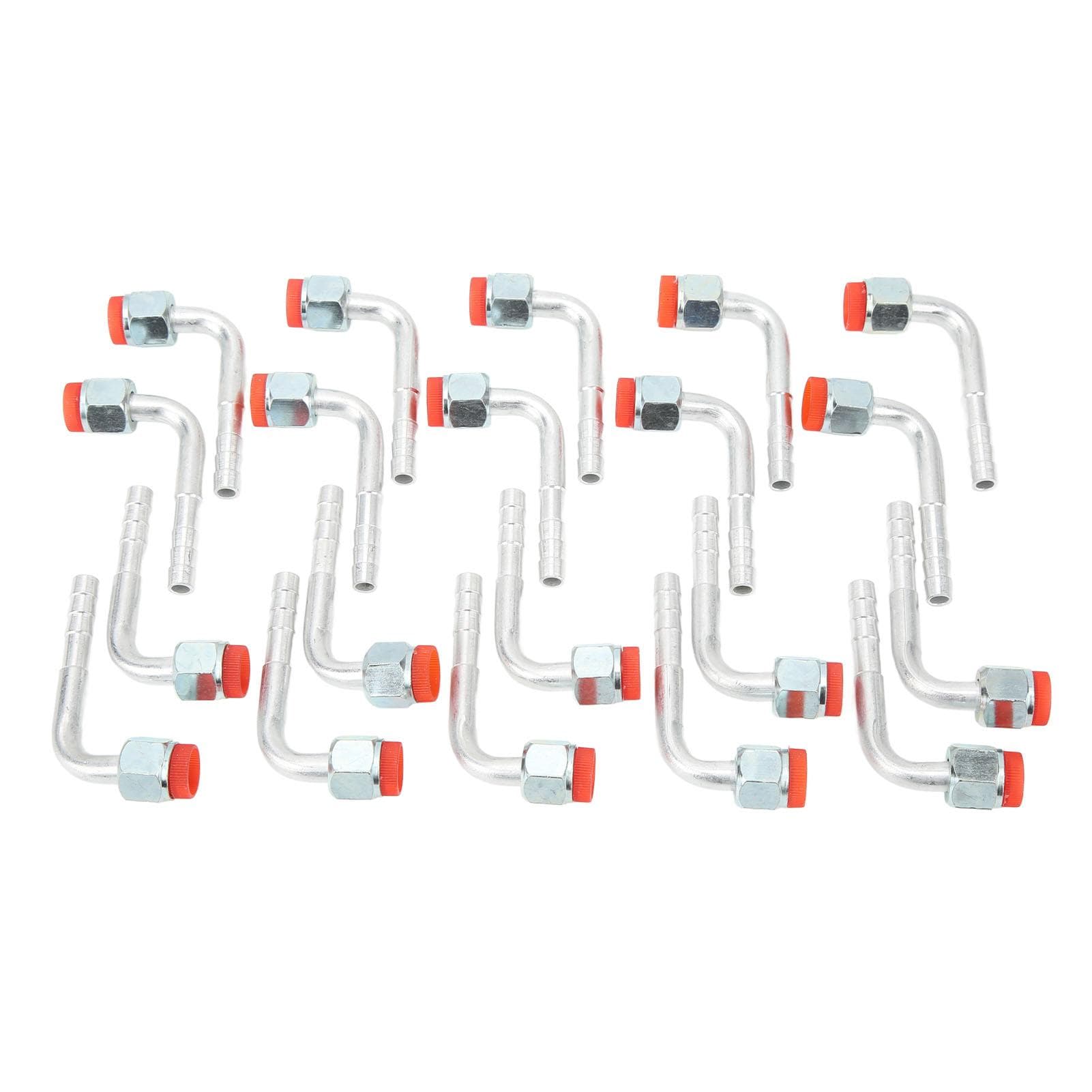 20 Pcs Barb Fitting Elbow Nut 90 Degree O Ring Female Air Conditioner Pipe Connector Adapter Joint