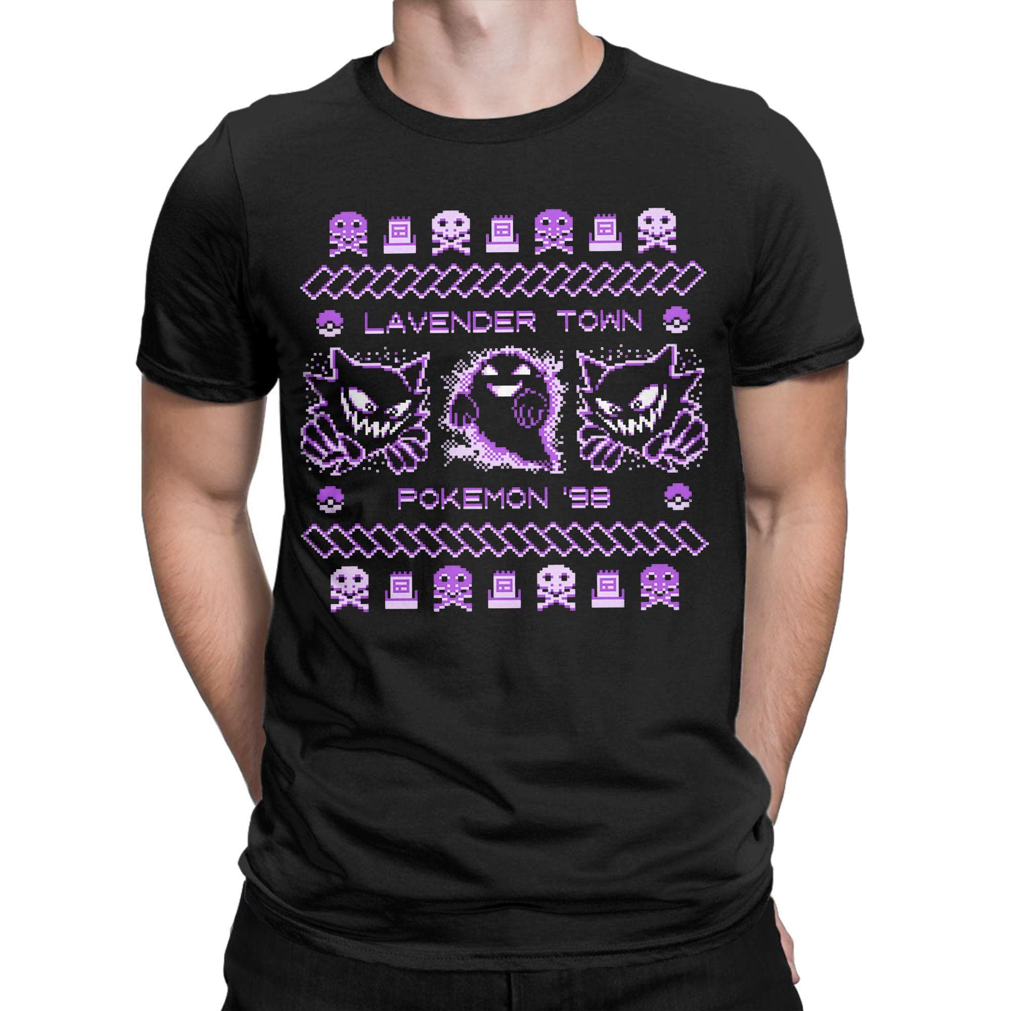 Ghost Gym T Shirt for Men Cotton T-Shirt Gengar Kaiju Japan Style Pocket Tee Shirt Short Sleeve Clothes Gift Idea M