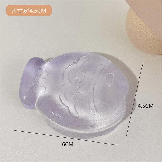 New Fidget Toy Mini Squishy Toys Mochi Ice Block Stress Ball Toy Kawaii Transparent Cube cat paw fish Stress Relief Squeeze Toy