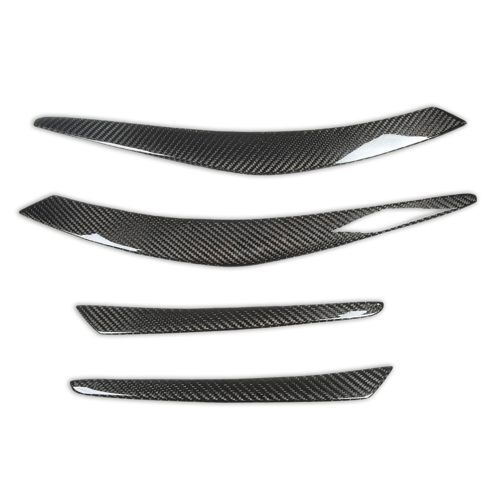 4pcs Taillight Eyebrows Carbon Fiber Rear Lamp Eyelids Replacement for Mazda CX?5 2012?2017